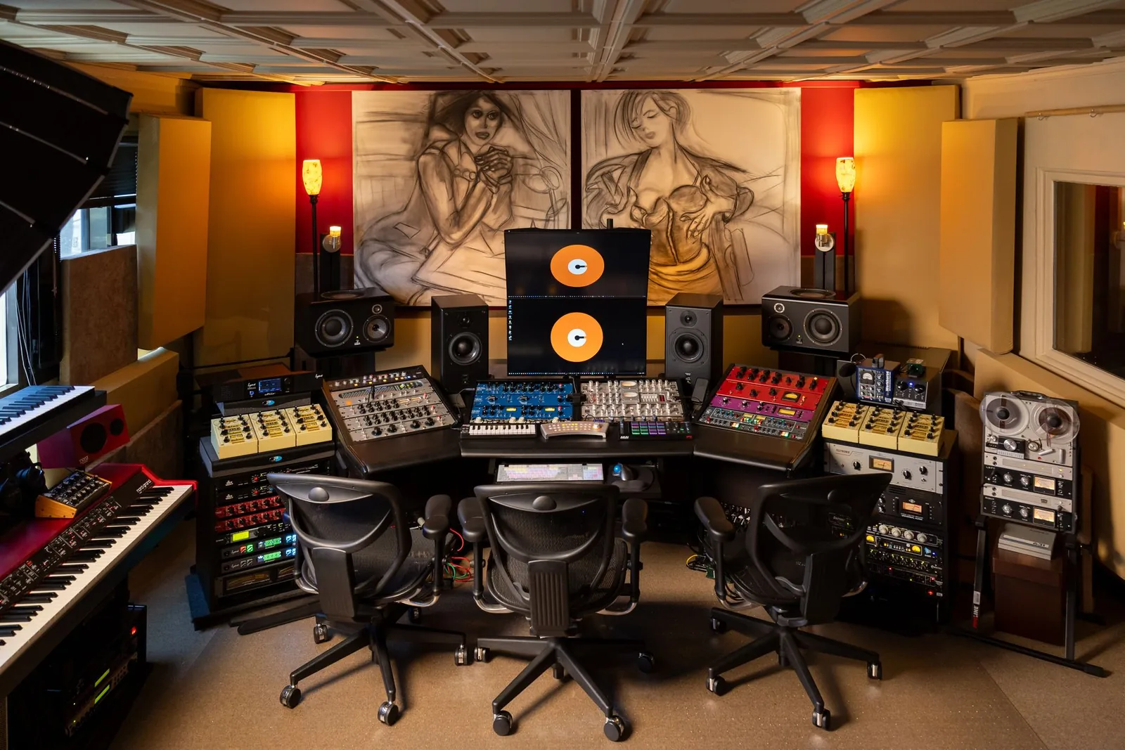 Photo: the control room at The OC Recording Company